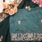 synthetic fabric saree with pittan border work ##SR087