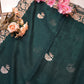 synthetic fabric saree with pittan border work ##SR087