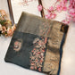 mosam fabric  saree woven  zari border with embroidery work ##SR088