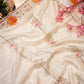 Butterfly pattern patchwork with chinon fabric and bandhni blouse ##SR0112