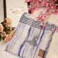 fandy fabric saree with cut work border & hand work border shibori print ##SR089