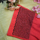 tissue fabric with contrast border saree ##SR090