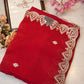 jimmy fabric saree with pitten border & butti ##SR091