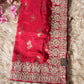 KARWA CHAUTH SPECIAL HANDWORK SAREE (WITH BLOUSE) ##SR502