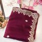 jimmy fabric saree with pitten border & butti ##SR091