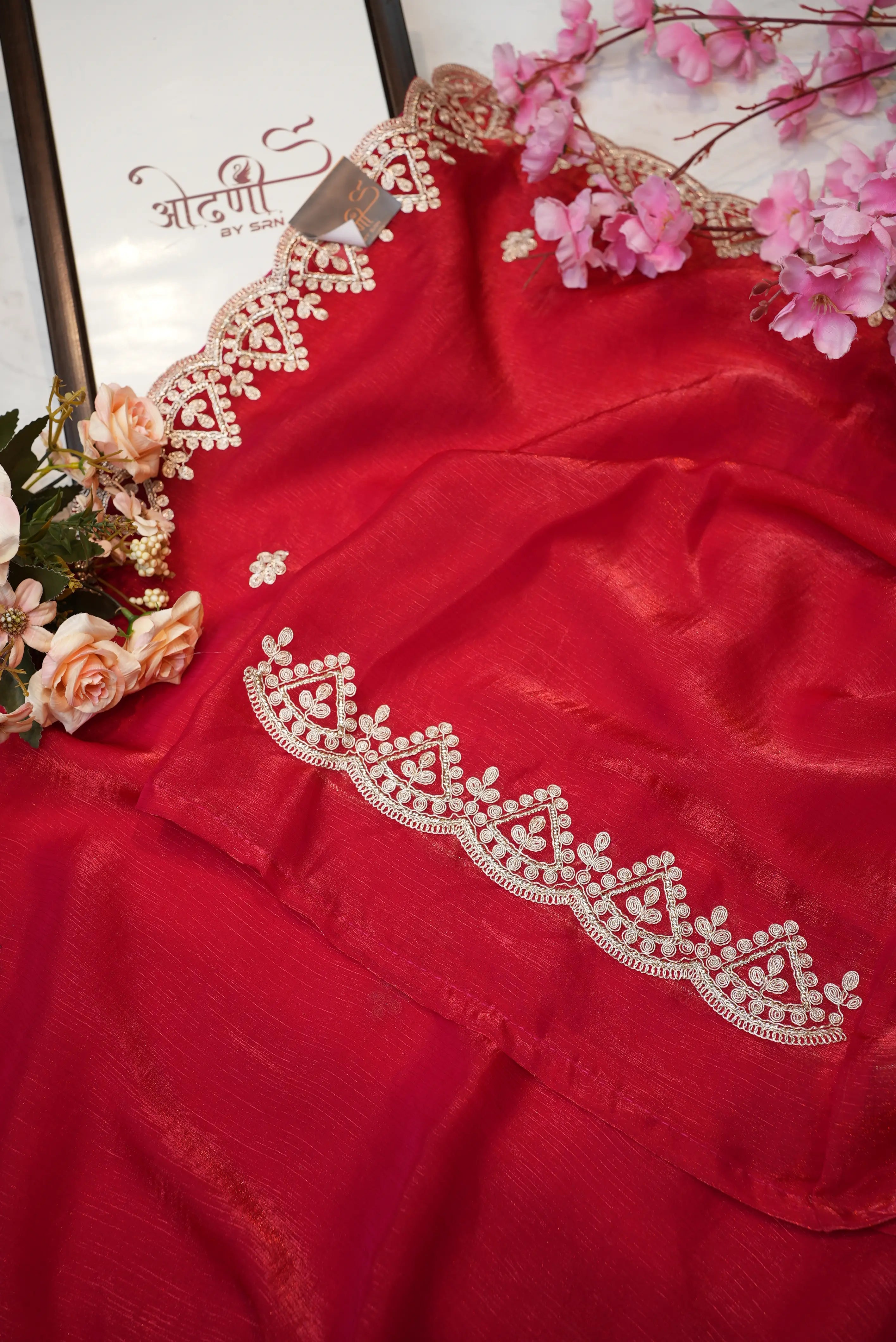 Jimmy Fabric Saree with Pittan Border & Butti