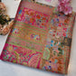 dolla fabric saree with position print & multi zari weaving ##SR094