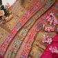 dolla fabric saree with position print & multi zari weaving ##SR094