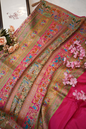 dolla fabric saree with position print & multi zari weaving ##SR094