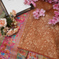 dolla fabric saree with position print & multi zari weaving ##SR094
