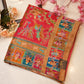 dolla fabric saree with position print & multi zari weaving ##SR094