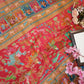 dolla fabric saree with position print & multi zari weaving ##SR094