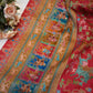 dolla fabric saree with position print & multi zari weaving ##SR094