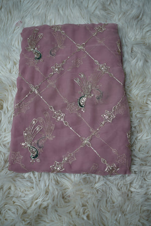 ROYAL GEORGETTE FABRIC RAJWADI SAREE (WITHOUT BLOUSE) ##SR0185
