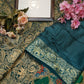 cottan fabric saree with zari border ##SR096
