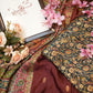 pure pashmina dola fabric saree with kalam kari weaving ##SR097