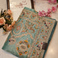 banarshi silk saree with sequence dori work with peacock pattern ##SR101