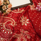 modal gazzi saree bandhani design kacchi gota patti work ##SR0102