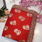 Benglori banarasi silk saree with beads work and heavy blouse in contrast work ##SR0104