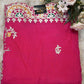 TRADITIONAL GOTA PATI WORK SAREE WITH HEAVY BORDER  (WITH BLOUSE) ##SR0192