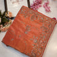 Pure banarasi silk saree with handwork and heavy kolkata work blouse in contrast ##SR0105