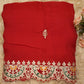 TRADITIONAL GOTA PATI WORK SAREE WITH HEAVY BORDER  (WITH BLOUSE) ##SR0192