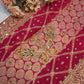 Pure georgette saree zardozi with gota patti and cut dana work ##SR0107