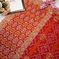 Pure Kaddhi georgette saree with zardozi handwork ##SR0108
