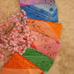 CHIFFON FABRIC SAREE WITH CHUNRI LEHRIYA PRINT (SHADED SAREE) (WHITOUT BLOUSE) ##SR0186