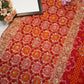 Pure Kaddhi georgette saree with zardozi handwork ##SR0108