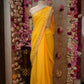ROYAL GEORGETTE FABRIC SAREE WITH CHARKHI GOTAPATTI WORK (WITH BLOUSE)  ##SR0374