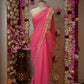 ROYAL GEORGETTE FABRIC SAREE WITH CHARKHI GOTAPATTI WORK (WITH BLOUSE)  ##SR0374