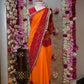 RAJASTHANI BANDHANI SAREE ON VISCOS GEORGETTE FABRIC WITH HANDWORK (WITH BLOUSE) ##SR426