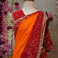 RAJASTHANI BANDHANI SAREE ON VISCOS GEORGETTE FABRIC WITH HANDWORK (WITH BLOUSE) ##SR426