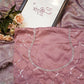 Glass tissue fabric saree with pure handwork and heavy blouse ##SR0116