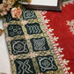 Dola silk saree with gota patti work & bandhani border ##SR0120