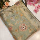 Benglori silk saree with flower pattern & multicolur zari weaving with kolkata handwork ##SR0122