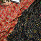 Gujarati saree with patola pattern mirror & embroidery work ##SR0123