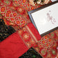 Gujarati saree with patola pattern mirror & embroidery work ##SR0123