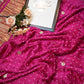 Modal gazzi saree with gota patti work & bandhani design # # SR0125