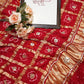 Pure gazzi silk saree with traditional Ghar chola pattern & gotta patti work ##SR0127