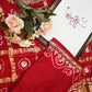 Pure gazzi silk saree with traditional Ghar chola pattern & gotta patti work ##SR0127