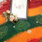 Traditional rajasthani Ojariya saree with hand bandhej & gota patti Cutdana hand work ##SR0128