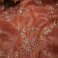 Tissue fabric saree with cut dana and jerkan work with heavy blouse ##SR0129