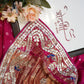 Gazzi silk saree traditional with gota patti work with peacock pattern ##SR0130