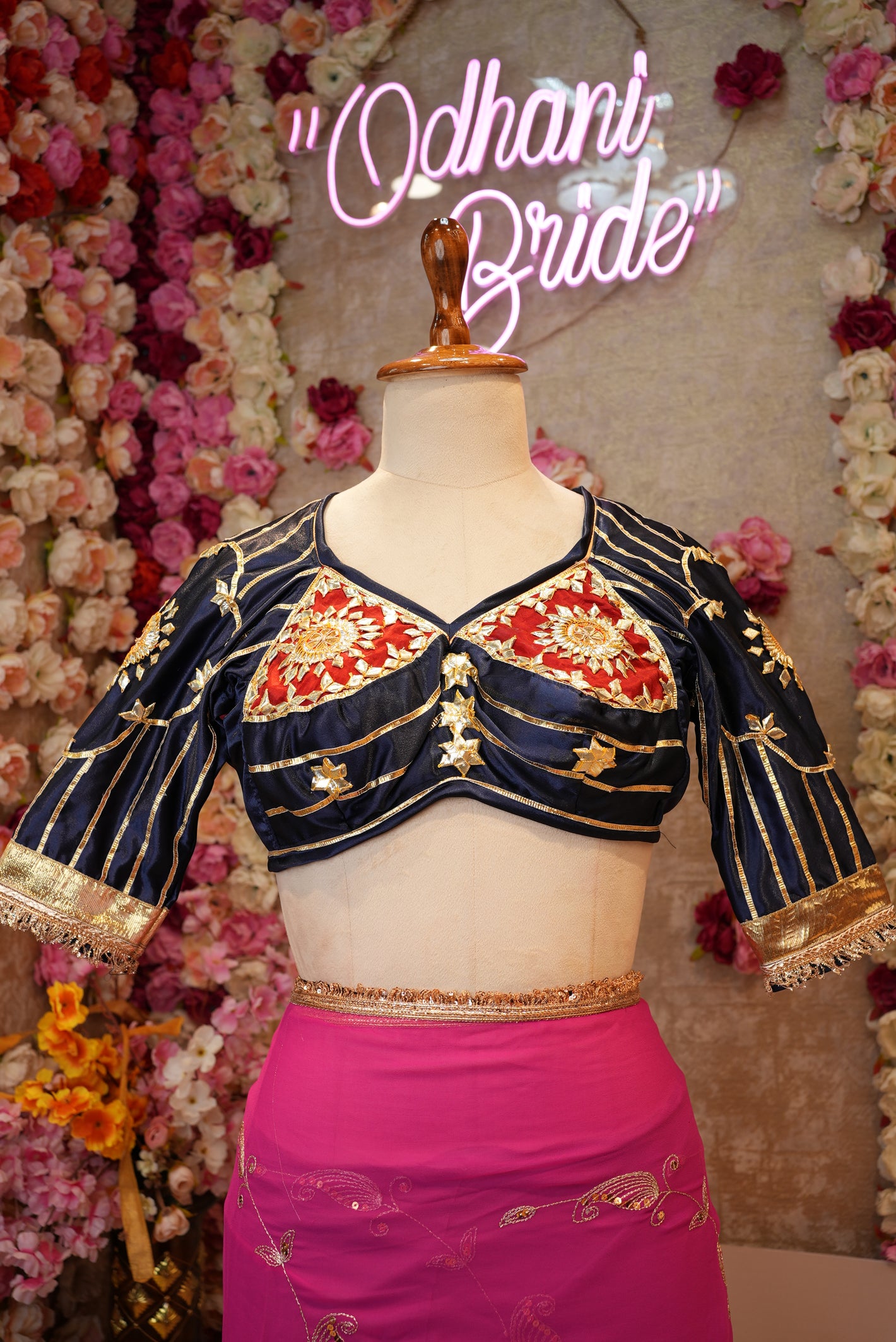 RAJASTHANI TRADITIONAL ANGI BLOUSE WITH GOTA PATTI HNADWORK ##HB054