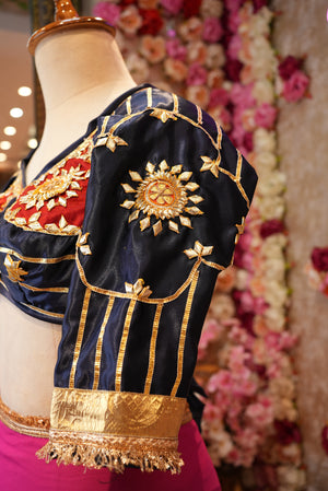 RAJASTHANI TRADITIONAL ANGI BLOUSE WITH GOTA PATTI HNADWORK ##HB054