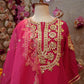 TRADITIONAL KACHI  GOTA PATTI WORK SUIT WITH CUTWORK ORGENZA FABRIC DUPATTA