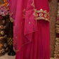 TRADITIONAL KACHI  GOTA PATTI WORK SUIT WITH CUTWORK ORGENZA FABRIC DUPATTA