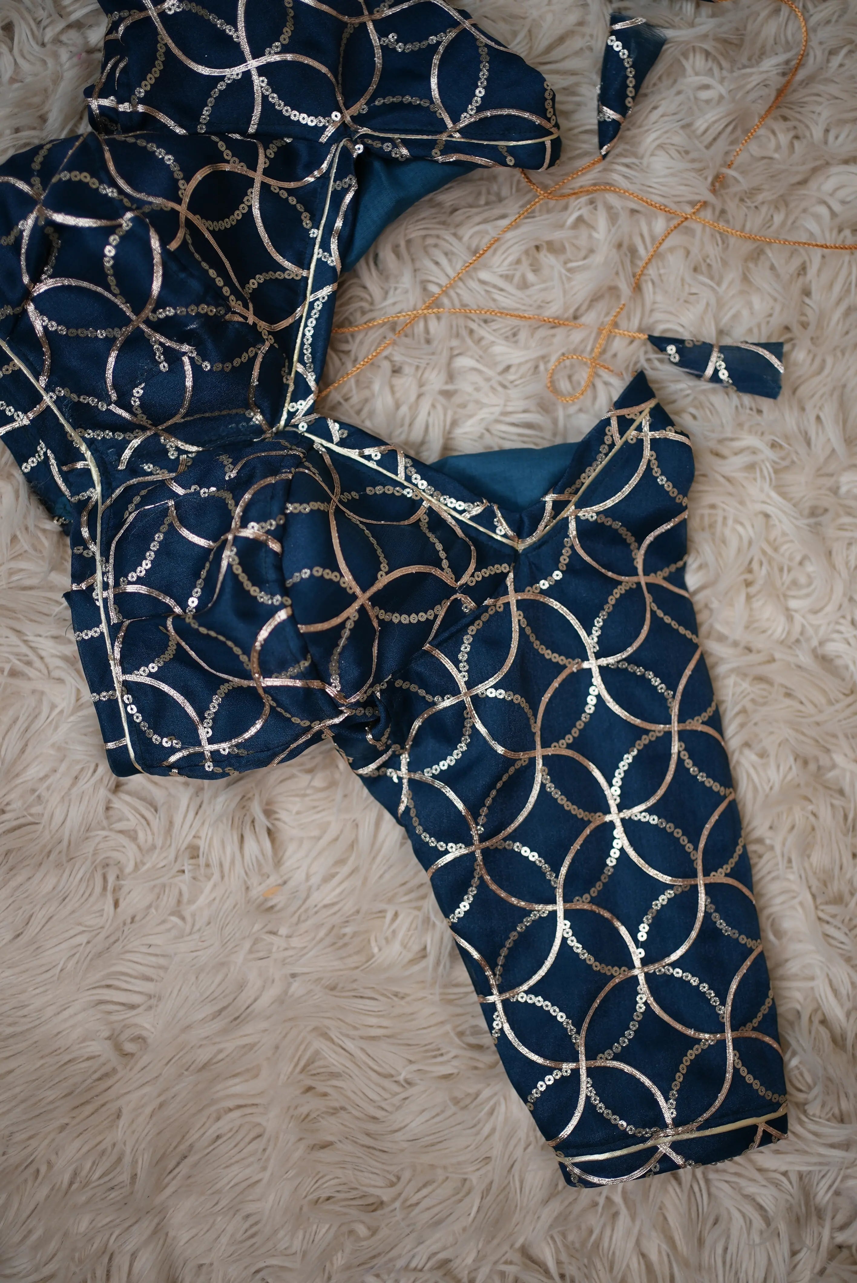 Rajasthani Squance Jaal Work Aangi Blouse